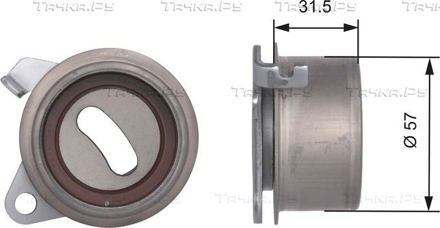 Натяжной ролик (натяжитель) ремня ГРМ Gates PowerGrip®. Артикул T41244