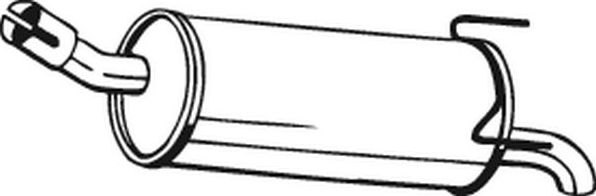 Глушитель (задняя часть) Bosal для Opel Astra H 2004-2014. Артикул 185-475