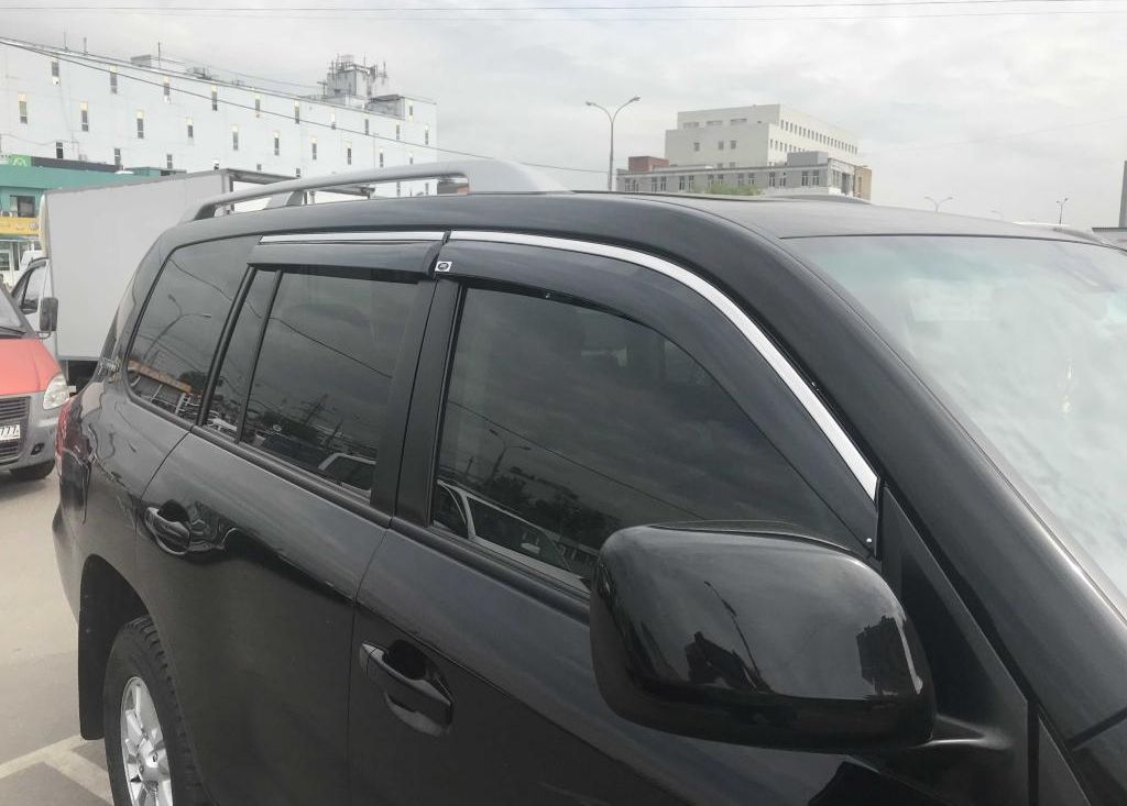 Дефлекторы Alvi-Style для окон (с нерж. молдингом) Lexus LX 570 2007-2026. Артикул ALV360M