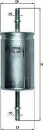 Топливный фильтр Mahle-Knecht. Артикул KL 559