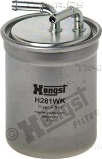 Топливный фильтр Hengst для Audi A1 I (8X) 2010-2011. Артикул H281WK