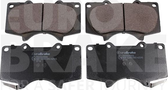 Тормозные колодки Eurobrake. Артикул 5502224569
