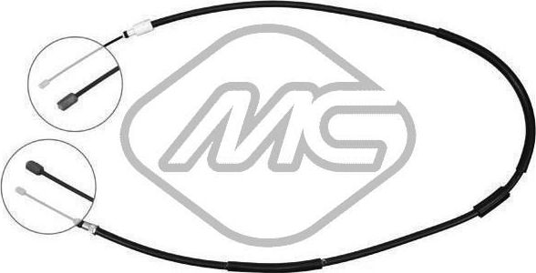 Трос ручника (тросик ручного тормоза) Metalcaucho левый для Citroen ZX 1991-1998. Артикул 80819