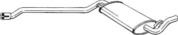 Глушитель Bosal для Audi 80 IV (B3) 1986-1991. Артикул 283-015