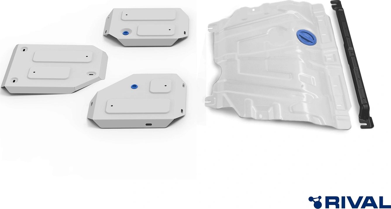 Защита картера, КПП, топливного бака и редуктора Rival для Haval Jolion 2021-2026. Артикул K333.9431.1