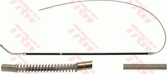Трос ручника (тросик ручного тормоза) TRW задний правый/левый для BMW 3 II (E30) 1982-1991. Артикул GCH1680