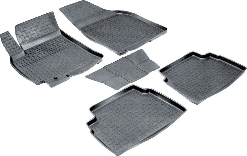 Коврики резиновые Seintex с высоким бортиком для салона Chevrolet Lacetti 2004-2013. Артикул 00978