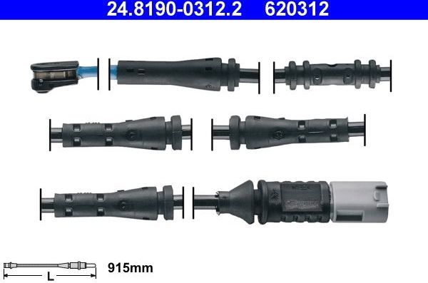 Датчик износа тормозных колодок  ATE. Артикул 24.8190-0312.2