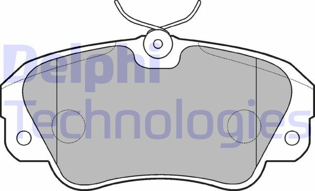 Тормозные колодки Delphi (Low-Metallic) передние для Opel Omega B 1994-2003. Артикул LP848
