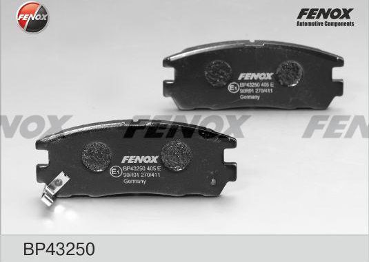 Тормозные колодки Fenox задние для Great Wall Hover H3 2009-2016. Артикул BP43250