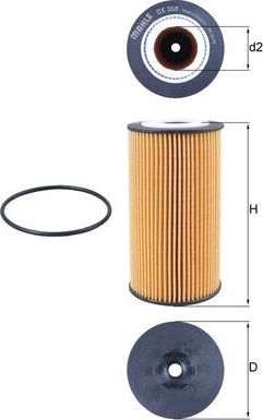 Масляный фильтр Mahle. Артикул OX 358D
