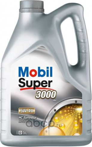 Масло моторное Super 3000 X1 5W-40, 5л (Mobil). Артикул 150565