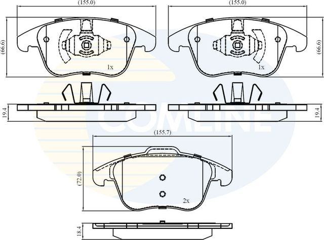 Тормозные колодки Comline Comline. Артикул CBP02441
