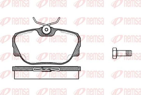 Тормозные колодки Remsa передние для BMW 3 II (E30) 1982-1994. Артикул 0296.00