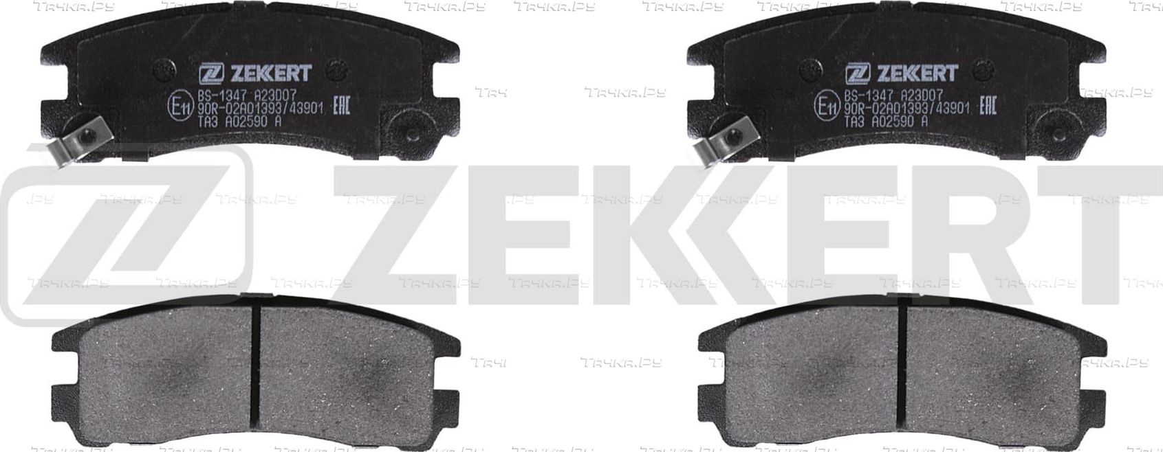Тормозные колодки Zekkert задние для Mitsubishi Sapporo II 1987-1990. Артикул BS-1347