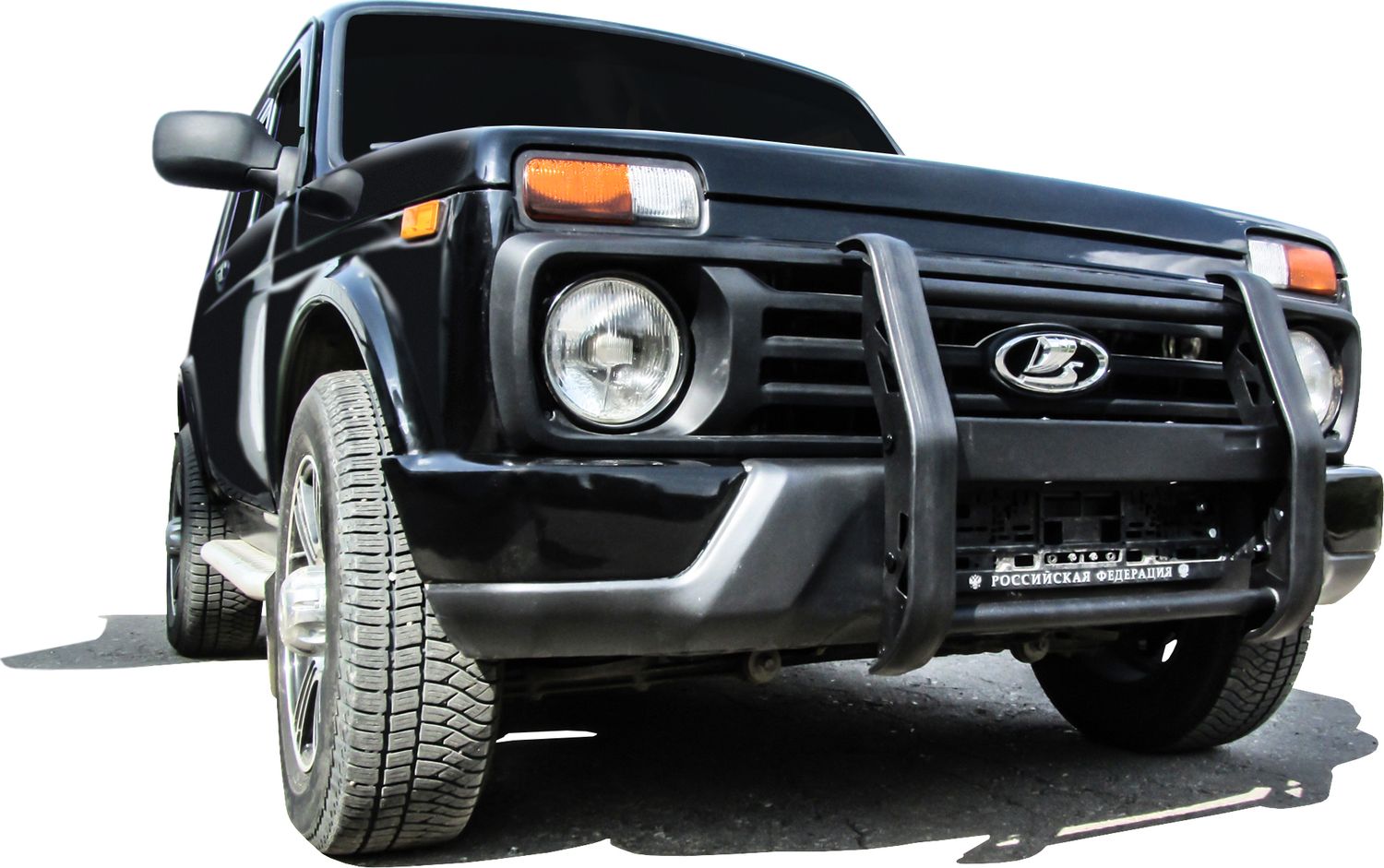 Кронштейн Slitkoff для установки противотуманных фар BRUTAL для Lava Niva 4х4 Urban 3D 2014-2026. Артикул NivUR006B