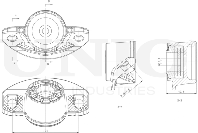 Опора амортизационной стойки (Unio). Артикул RMP-13147