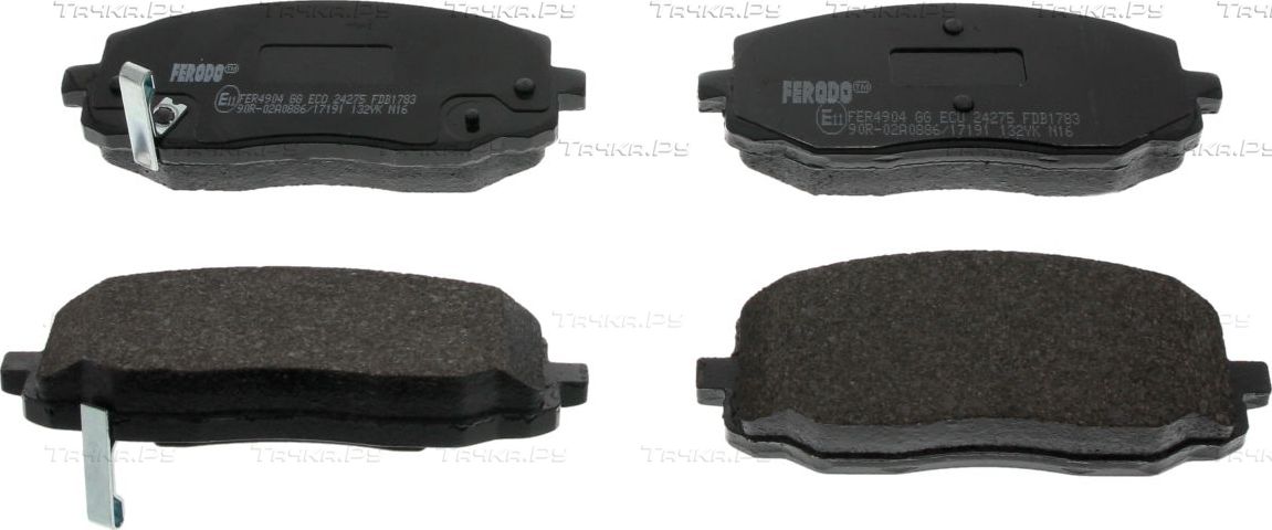 Тормозные колодки Ferodo Premier Eco Friction передние для Hyundai i10 I 2008-2017. Артикул FDB1783