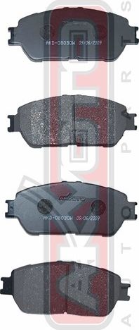 Тормозные колодки Akyoto Packing AKYOTO. Артикул AKD-08030