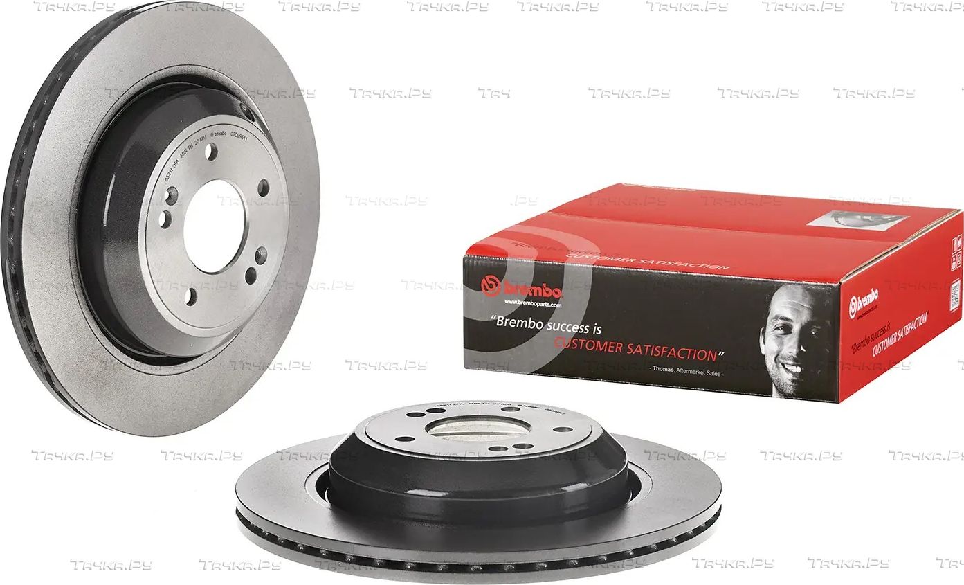 Тормозной диск Brembo UV Coated задний для Kia Stinger I 2017-2026. Артикул 09.D995.11