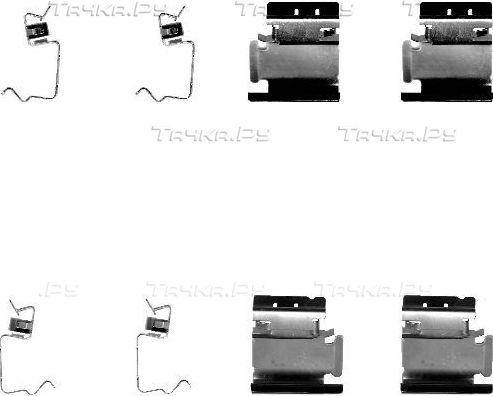 Комплектующие, колодки дискового тормоза Hella. Артикул 8DZ 355 202-661