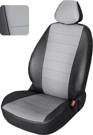 Чехлы PSV Автопилот на сидения для Audi A6 (С5) 1997-2004 - (380 куз.), цвет Черный/серый. Артикул 127177