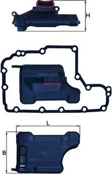 Фильтр АКПП Mahle-Knecht для Opel Astra H 2004-2014. Артикул HX 157D