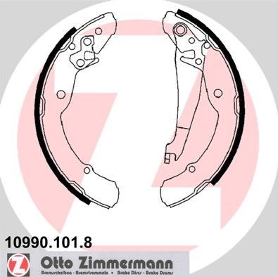 Тормозные колодки Zimmermann. Артикул 10990.101.8