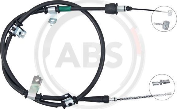 Трос ручника (тросик ручного тормоза) ABS. Артикул K16003