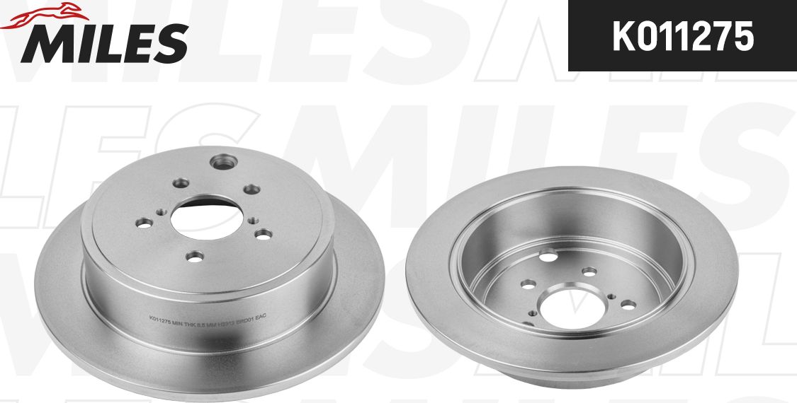 Тормозной диск Miles задний для Subaru Impreza III 2008-2012. Артикул K011275