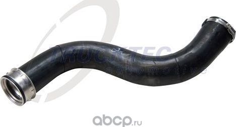 Патрубок интеркулера Trucktec Automotive (Резина с тканевым включением). Артикул 07.14.163