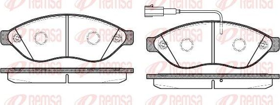 Тормозные колодки Remsa. Артикул 1237.12