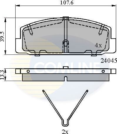 Тормозные колодки Comline Comline. Артикул CBP0986