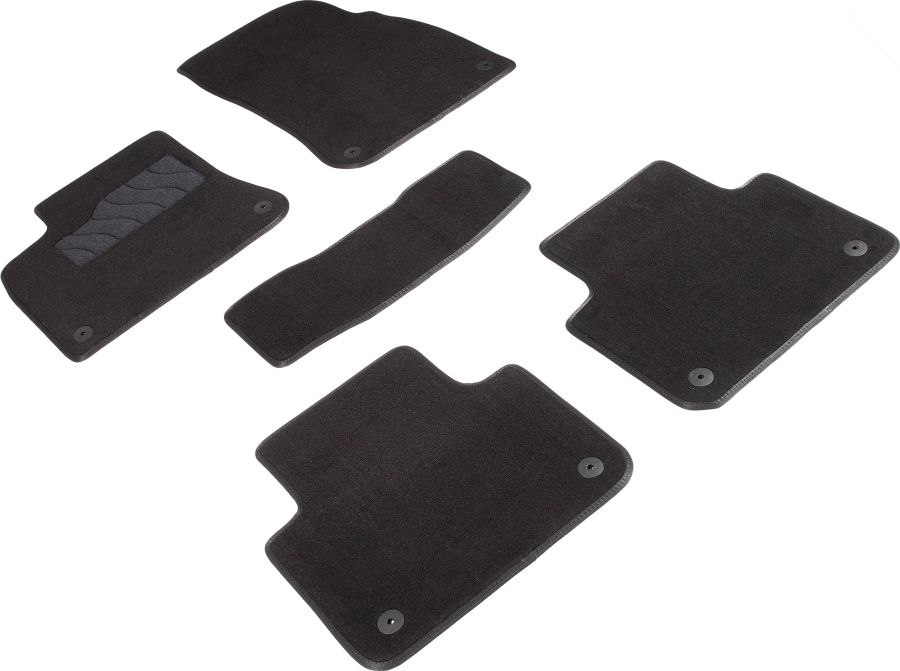 Коврики текстильные Seintex на нескользящей основе для салона Volkswagen Touareg III 2018-2026. Артикул 89687