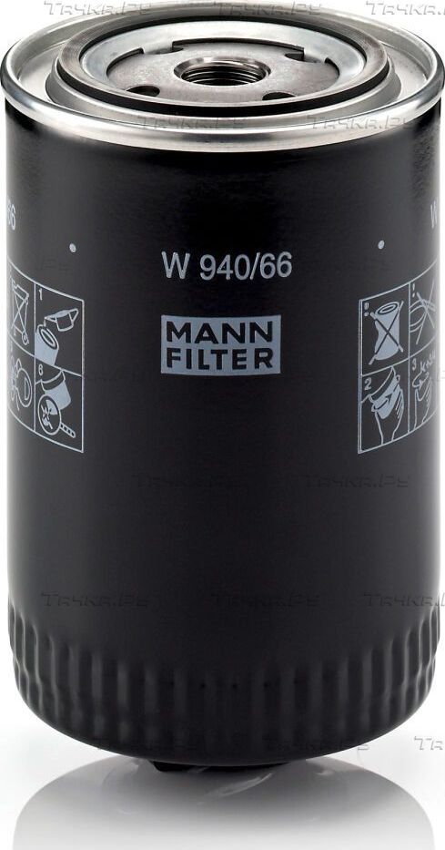 Масляный фильтр Mann-Filter для Volkswagen Passat B5 1996-2005. Артикул W 940/66