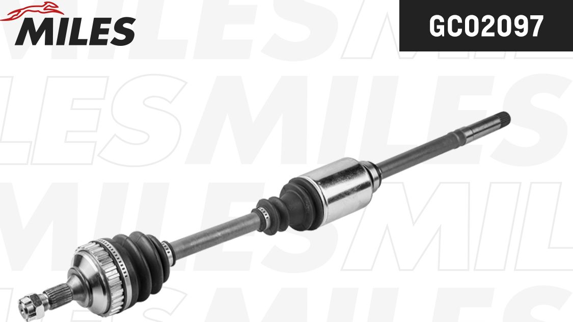 Полуось (привод в сборе, приводной вал) Miles. Артикул GC02097