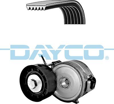 Приводной ремень поликлиновой с роликами (комплект) Dayco. Артикул KPV419