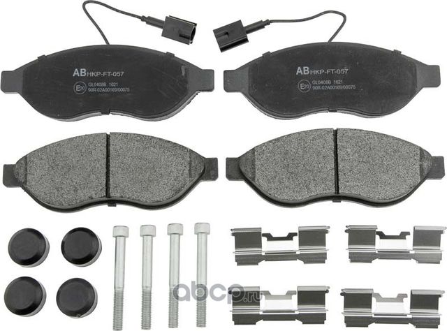 Тормозные колодки FIAT DUCATO 06-, CITROEN JUMPER 06-, PEUGEOT BOXER 06 (NTY). Артикул HKPFT057