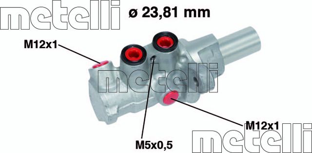 Тормозной цилиндр главный Metelli для Nissan Qashqai I 2007-2013. Артикул 05-0749
