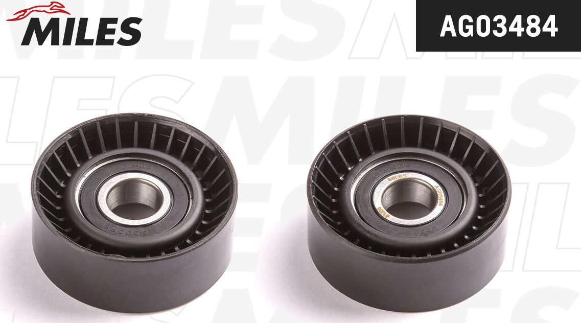 Направляющий (ведущий) ролик приводного поликлинового ремня Miles. Артикул AG03484