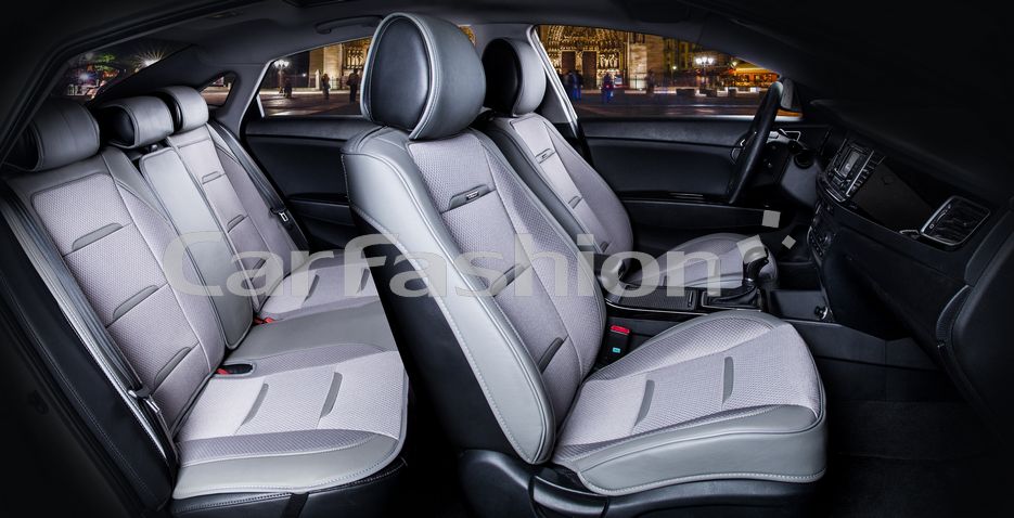 Накидки универсальные CarFashion Business Plus для авто, цвет Серый/Серый/Серый. Артикул 22449