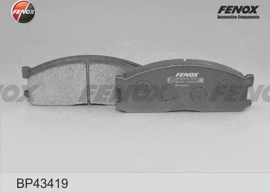 Тормозные колодки Fenox передние для Kia Bongo IV 2003-2026. Артикул BP43419