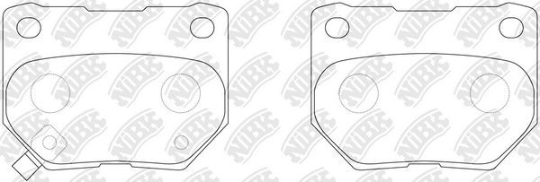 Тормозные колодки NiBK. Артикул PN7800S