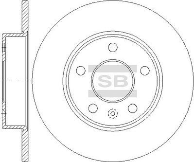Тормозной диск Sangsin Hi-Q. Артикул SD5113