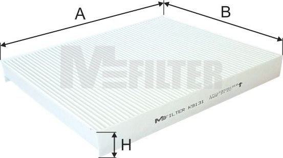 Салонный фильтр MFilter. Артикул K 9131