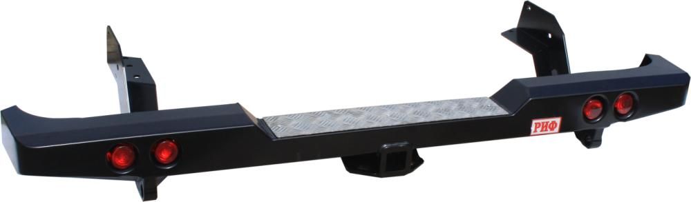 Бампер силовой РИФ задний с квадратом под фаркоп и фонарями для Ford Ranger T6 2011-2015. Артикул RIFRT6-20150