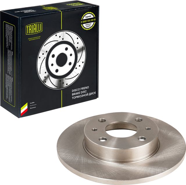 Тормозной диск Trialli передний для Lancia Ypsilon II (Type 843) 2003-2011. Артикул DF 190509