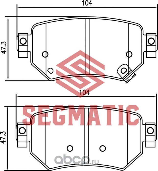 Колодки тормозные (Segmatic). Артикул SGBP2640