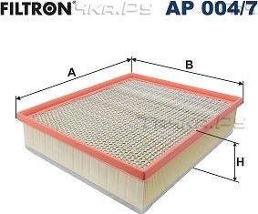 Воздушный фильтр Filtron для Volkswagen Amarok I 2010-2026. Артикул AP 004/7