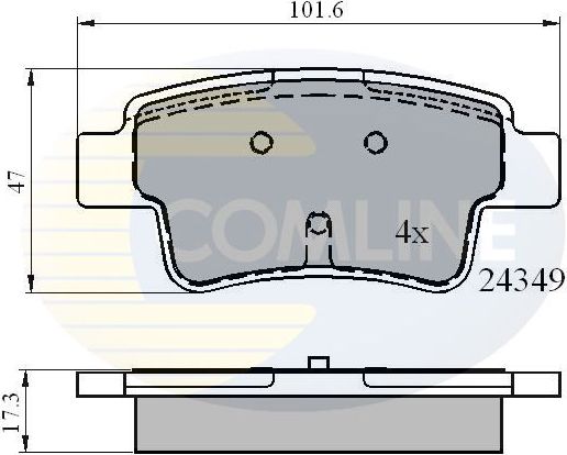 Тормозные колодки Comline. Артикул CBP01528